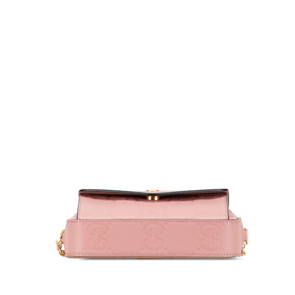 Gucci GG Chain Shoulder Bag Pink Leather - Picture 3 of 9
